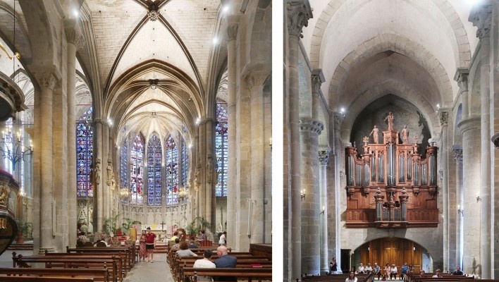 Basílica de Saint-Nazaire e Saint-Celse, Carcassonne, França<br />Foto Victor Hugo Mori 