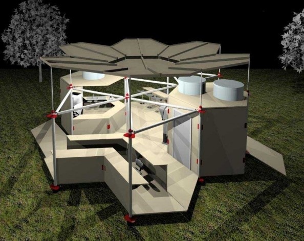 Projeto de quiosque para parques públicos de São Paulo.Perspectiva. Glaucia Castedo Silveira, Guilherme Sanches Rodrigues de Oliveira, Isabela Lopes Ferreira Leite, Pedro Dias Martarello, Priscila de Almeida Gavião. Menção honrosa categoria estudantes, 20