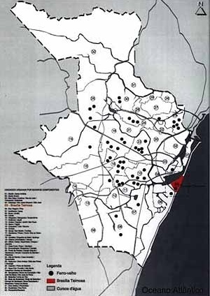 Planta da região<br />Imagem do autor do projeto 