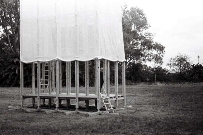Observatório do Campo e das Estrelas, Ceibas, Entre Rios, Argentina, arquitetos Cássio Sauer e Elisa T Martins<br />Foto Cássio Sauer 