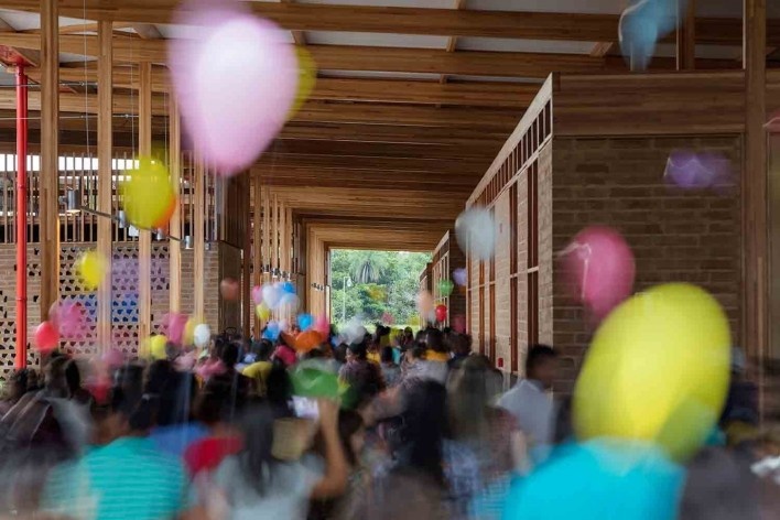 Moradas infantis, Formoso do Araguaia TO, 2015. Escritórios Rosenbaum e Aleph Zero<br />Foto Leonardo Finotti 