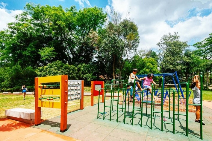 Readequação do Parque Municipal Raul Seixas, São Paulo SP Brasil, 2019. Secretaria do Verde e Meio Ambiente – Departamento de Implantação, Projetos e Obras/ Secretaria Municipal da Pessoa com Deficiência<br />Foto Leon Rodrigues  [Secom]
