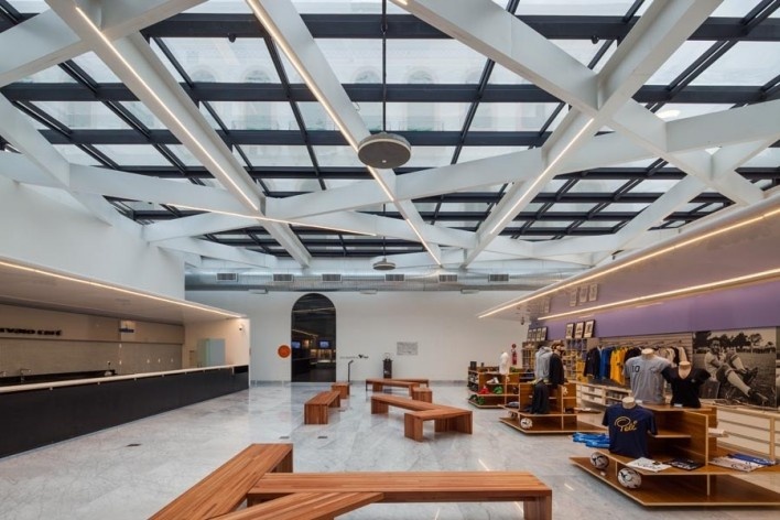 Arquiteto Ney Caldatto, Museu Pelé. Santos, 2014<br />Foto Nelson Kon 