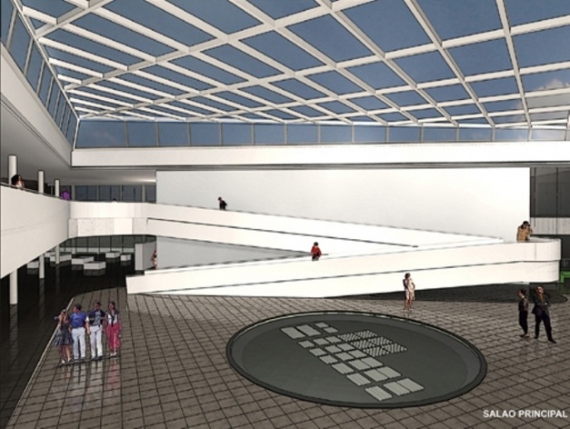 Perspectiva interna<br />Desenho do escritório 