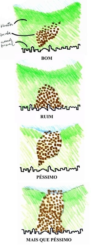Estudo da mancha urbanizada na área da Rocinha e a paisagem carioca<br />Imagem do autor do projeto 