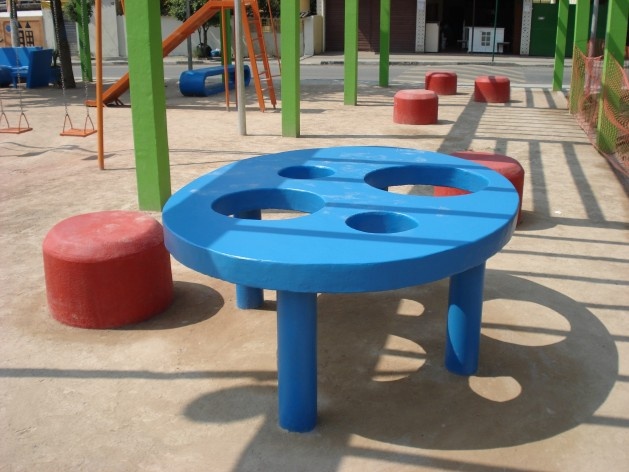 Vista Pérgola-Mesa-Bola<br />Imagem dos autores do projeto 