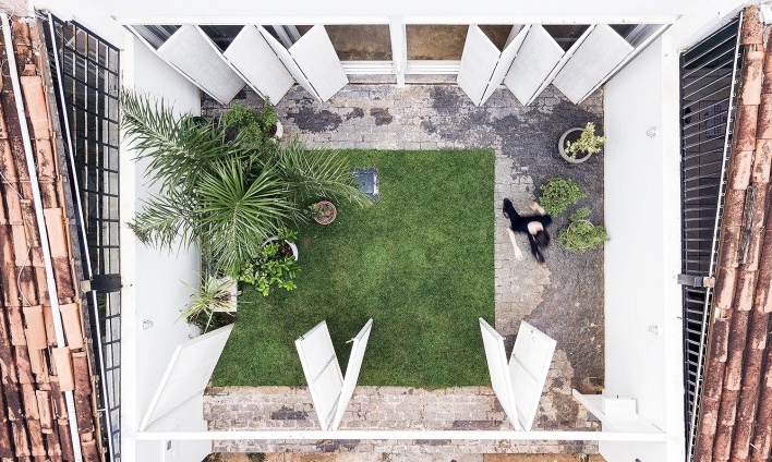 Casa 711H, Brasília, 2017. Arquitetos Daniel Mangabeira, Henrique Coutinho e Matheus Seco<br />Foto Joana França 