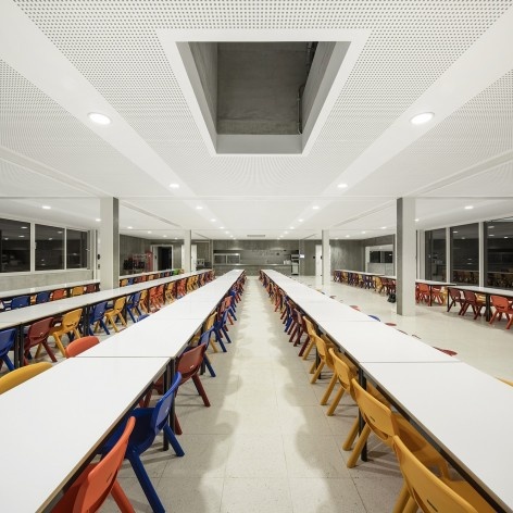 Escola Gaspar Frutuoso, Ribeira Grande, Azores, Portugal, 2016. Arquiteto Carlos Almeida Marques<br />Foto Fernando Guerra 