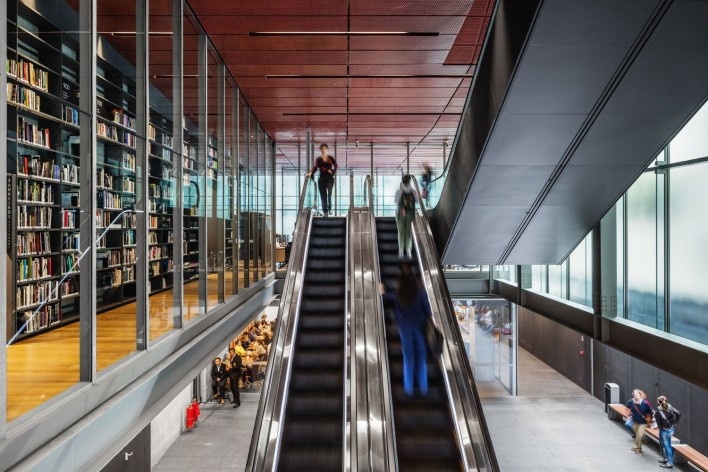 Sede do Instituto Moreira Salles, Arquitetos Vinicius Andrade e Marcelo Morettin, São Paulo<br />Foto Nelson Kon 