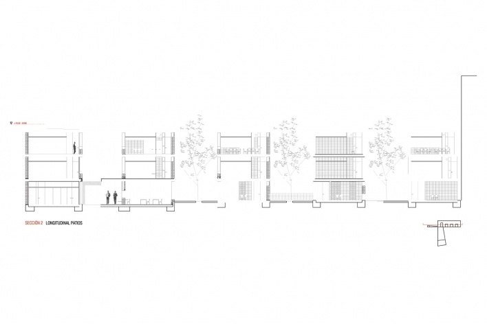 CEIP Ferrer i Guardia, corte 2, Granollers. Arq. Jordi Badia, 2006<br />Studio BAAS 