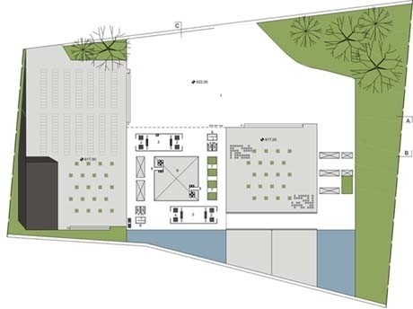 Planta nível 622<br />Imagem dos autores do projeto 
