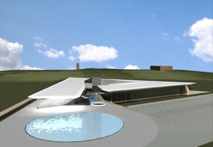 Perspectiva externa<br />Desenho do escritório 