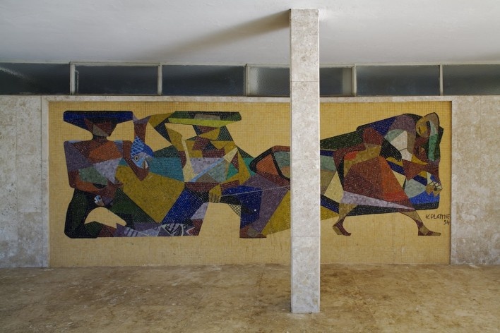 Casa Oscar Americano, Morumbi, São Paulo SP. Oswaldo Arthur Bratke, 1952<br />Foto Nelson Kon 