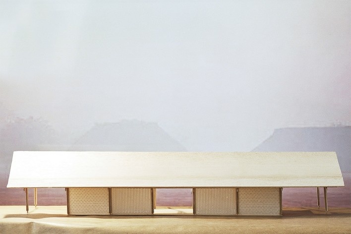 Xingu Canopies, physical model, Xingu National Park, São Félix do Araguaia MT Brasil, 2017. Architect Gustavo Utrabo (author) / Estúdio Gustavo Utrabo<br />Foto / photo Gustavo Utrabo 