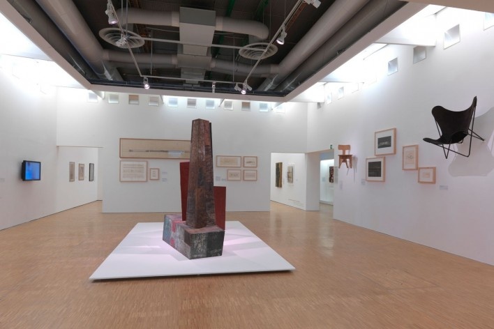 Exposição Modernités Plurielles 1905-1970, Centre Pompidou, MNAM-CCI, Paris, de outubro de 2013 a fevereiro de 2015. 5° andar, sala 34, "Architectures modernes d’Amérique Latine"<br />Foto Philippe Migeat ©  [Centre Pompidou © MNAM-CCI]