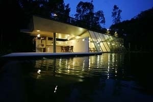 Área de Lazer da Residência Pouso Alto, Barra do Una, São Sebastião SP<br />Foto de Gal Oppido 