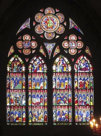 Vitral da Catedral de Notre-Dame de Strassbourg<br />Foto Victor Hugo Mori 