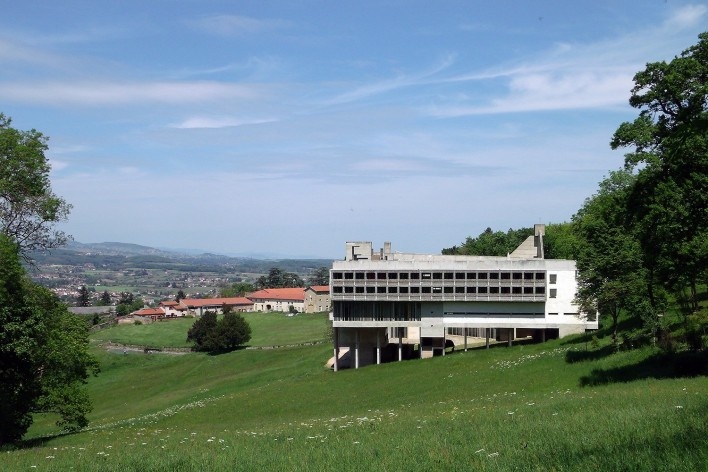 Convento de Santa Maria de La Tourette, Éveux, França. Arquiteto Le Corbusier<br />Foto Silvia Raquel Chiarelli, 2015 