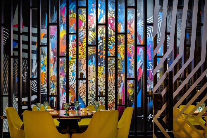Restaurante Imakay, São Paulo SP Brasil, 2019. Arquitetos Alberto Barbour e Alexandre Liba / Urdi Arquitetura<br />Foto Nelson Kon 