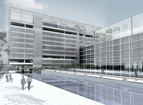 Perspectiva externa <br />Imagem dos autores do projeto 