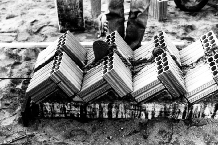 Fabricação de painéis de escada [Acervo Joan Villà]