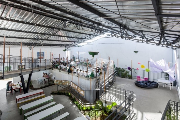 Wish School, São Paulo SP Brasil, 2016. Arquitetos Alexandre Gervásio, Erico Botteselli, Lucas Thomé e Pedro de Bona / Grupo Garoa Arquitetos Associados<br />Foto/Photo Pedro Napolitano Prata 