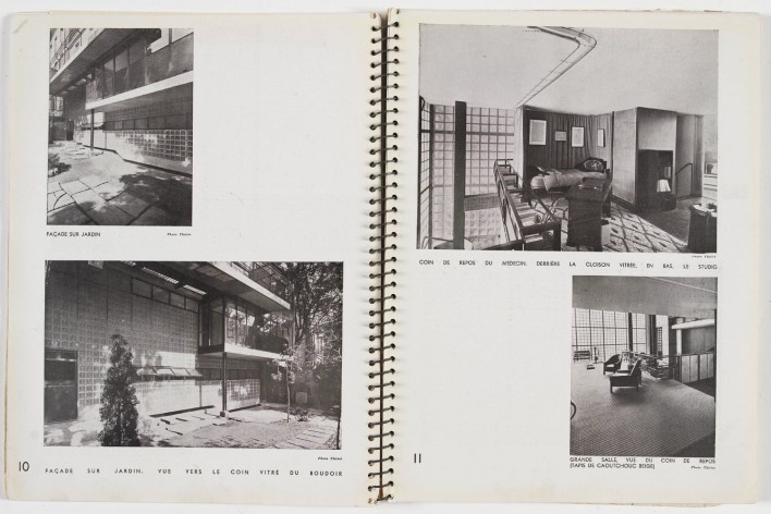 Maison de Verre publicada na revista L’Architecture d’Aujourd’Hui, n. 9, 1933, p. 10-11<br />Imagem divulgação 