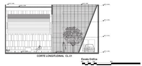 Corte longitudinal<br />Imagem dos autores do projeto 