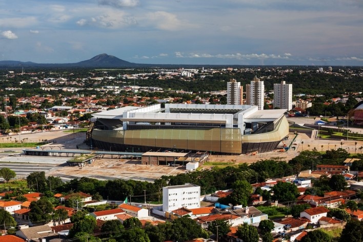 GCP Arquitetos, Arena Multiuso Governador José Fragelli, Cuiabá, 2014<br />Foto Nelson Kon 