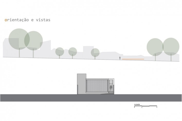 Estúdio no Jardim Paulista, orientação, vistas e elevação, Presidente Prudente SP, 2017-2018. Arquiteta Cristiana Pasquini (autora) / grupoDEArquitetura<br />Imagem divulgação  [Acervo grupoDEArquitetura]