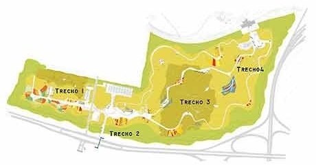 Plano geral – setorização<br />Imagem dos autores do projeto 