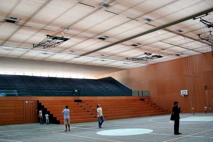 Escola primária e creche Port-Valais, Le Bouveret Suiça 1998-2001. Bonnard e Woefray Arquitetos<br />Foto Butikofer & de Oliveira Arquitetos 