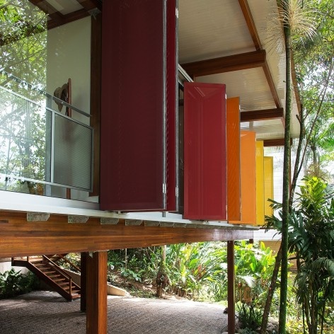 Residência Praia Vermelha, Ubatuba SP Brasil, 2015. Arquitetos Lua Nitsche e Pedro Nitsche/Nitsche Arquitetos<br />Foto/Photo Cacá Bratke 