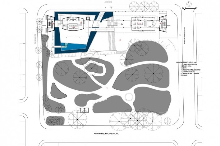 Terminal Digital do Ensino, implantação, São Caetano do Sul, 2008. Arquiteto José Augusto Aly<br />Imagem divulgação 