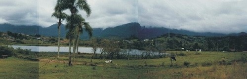 Vista do terreno em Nova Hartz, RS<br />Imagem do autor do projeto 