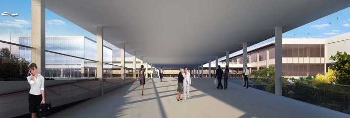 Concurso Sistema Fecomércio‐RS, perspectiva interna. Alípio Pires Castello Branco e equipe, 4º lugar, 2011