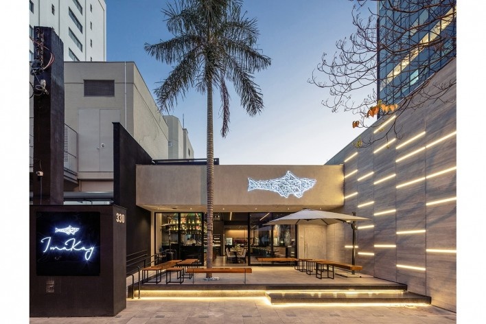 Restaurante Imakay, São Paulo SP Brasil, 2019. Arquitetos Alberto Barbour e Alexandre Liba / Urdi Arquitetura<br />Foto Nelson Kon 