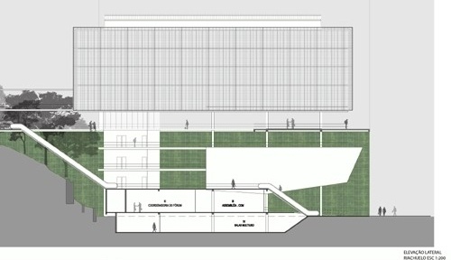 Elevação lateral Riachuelo<br />Imagem da equipe 