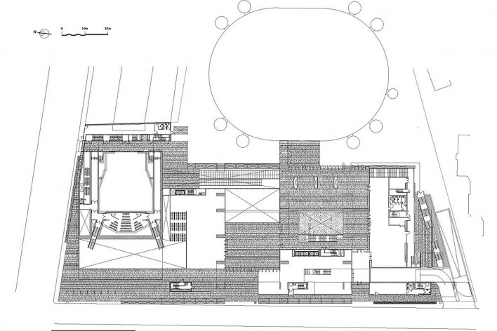 Nova Bocconi, planta térreo. Grafton Architects [Grafton Architects]