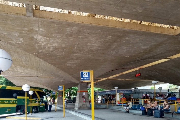 Estação Rodoviária do Guarujá<br />Foto Diogo Mondini 