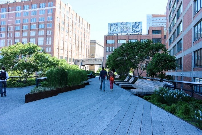 High Line, desenho de mobiliário, Nova York, 23 maio 2015<br />Foto Sarah Suassuna 