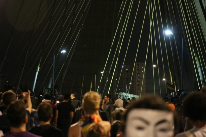 Manifestação popular em São Paulo<br />Foto Ed Reis 