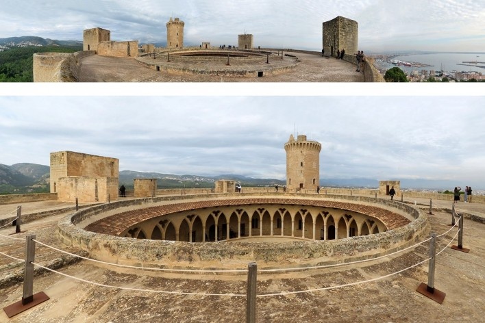 Castelo de Bellver, Palma de Maiorca, Espanha<br />Foto Victor Hugo Mori 