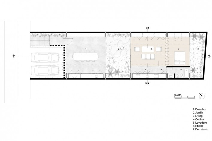 Casa Intermedia, planta, Assunção, Paraguai, 2021. Arquitetos Horacio Cherniavsky, Viviana Pozzoli, Gabriela Ocampos, Franco Pinazzo e Rolph Vuyk (autores) / Equipo de Arquitectura<br />Imagem divulgação/divulgación  [Equipo de Arquitectura]