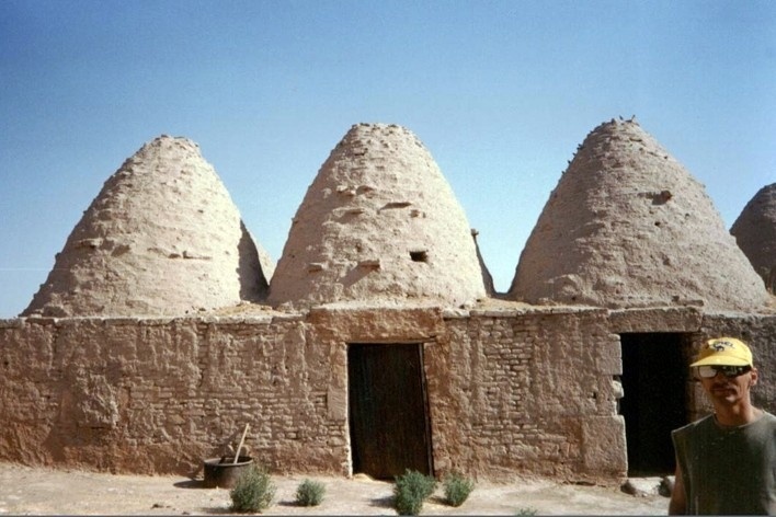Casas no interior do Egito, 1991<br />Foto Angela Moreira 