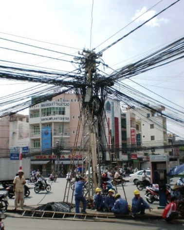 Paisagem urbana de Saigon<br />Foto Lucia Maria Borges de Oliveira 