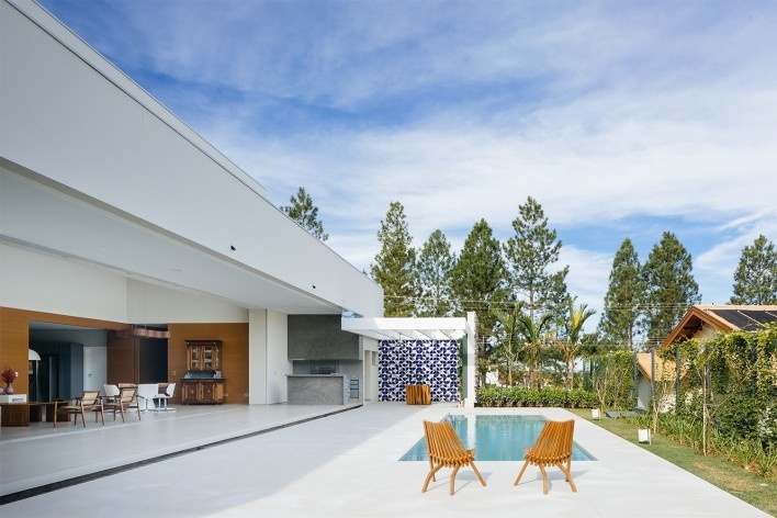 Residência FJR, Marília SP Brasil, 2018. Arquitetos Alfredo Ramos e Silvia Siscar/ Trí Arquitetura<br />Foto Pedro Kok 
