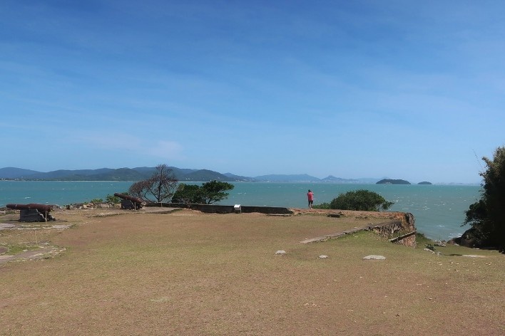 Fortaleza de Ratones, Ilha de Ratones Grande, Florianópolis SC<br />Foto Victor Hugo Mori 