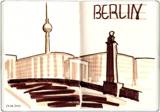 Berlim, Alemanha<br />Desenho de Petterson Dantas 