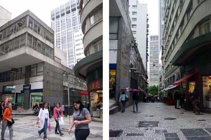 Rua Dr. Miguel Couto, Largo do Café, local da instalação artística Clara-Clara, de Laura Vinci<br />Foto divulgação 